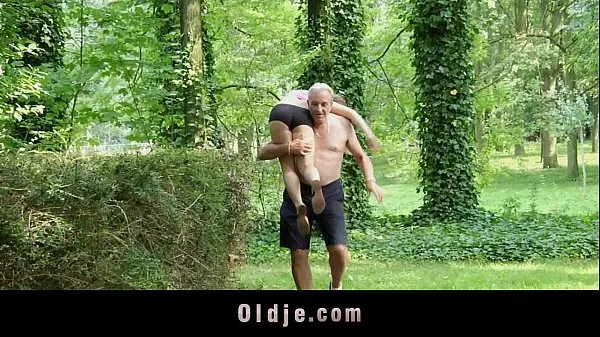 Watch Nagging little bitch gets old cock punishment in the woods best Clips
