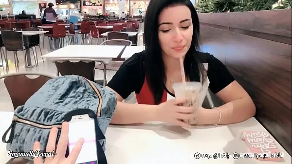 Watch Emanuelly Cumming in Public with interactive toy at Shopping Public female orgasm interactive toy girl with remote vibe outside best Clips
