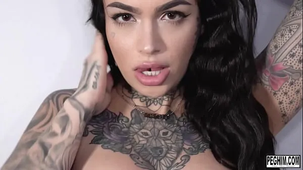 Watch Tattooed beauty leigh raven uses her split tongue to lick Michael Vegas anus best Clips