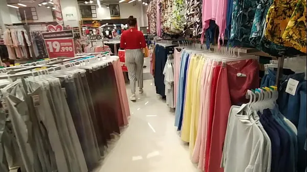 Watch I chase an unknown woman in the clothing store and show her my cock in the fitting rooms best Clips